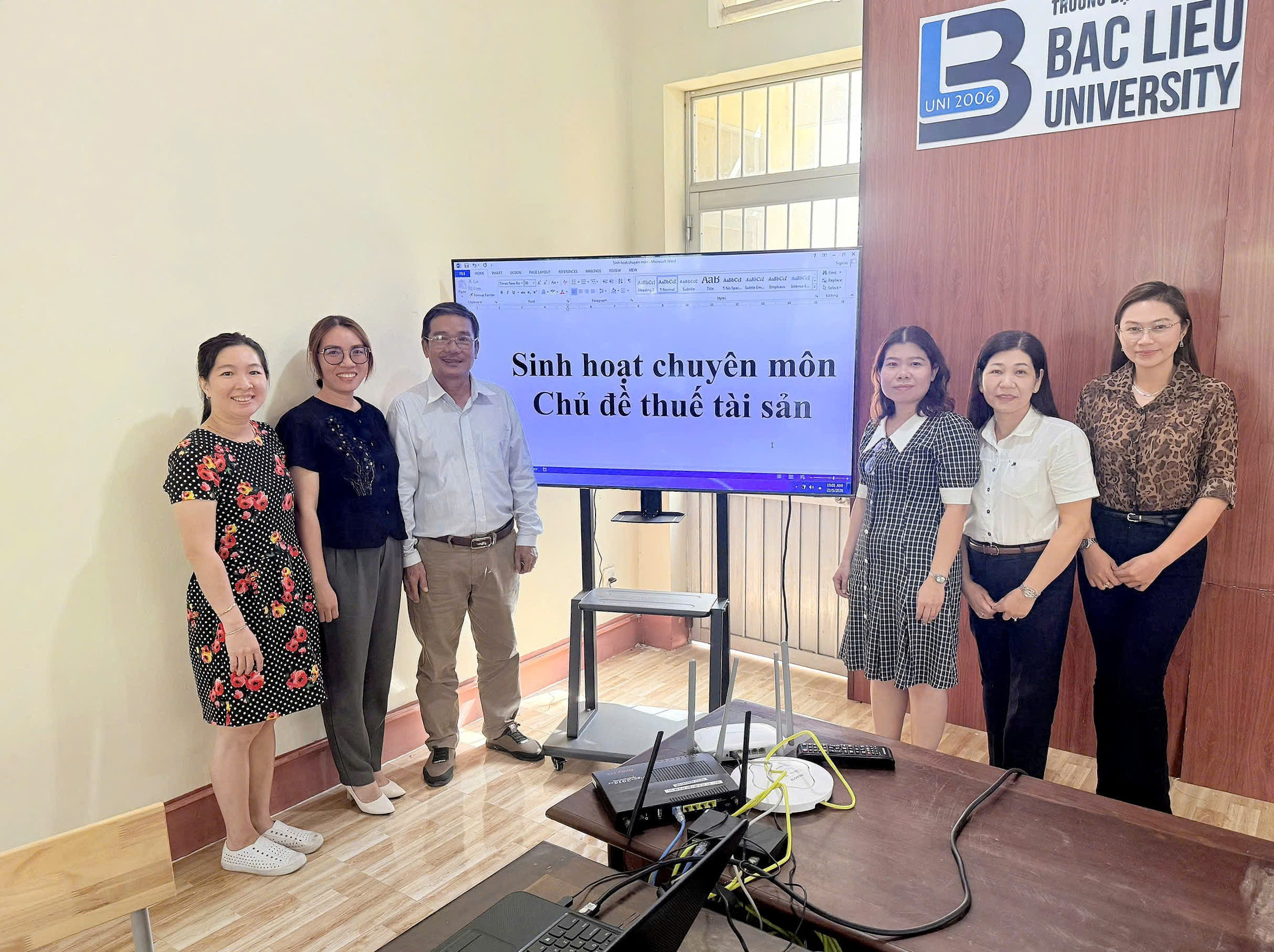 BỘ MÔN TÀI CHÍNH NGÂN HÀNG TỔ CHỨC BUỔI SINH HOẠT CHUYÊN MÔN VỚI CHỦ ĐỀ “THUẾ TÀI SẢN”